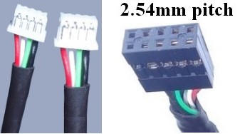 usb cable 2 x 1.25mm pitch 4 pin picoblade to 2x5 way 2.54mm pitch connector