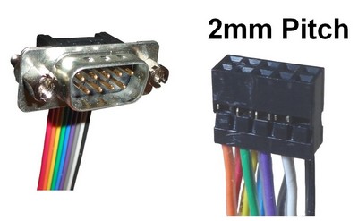 9 Pin D-Sub to 2mm pitch pin header cable.